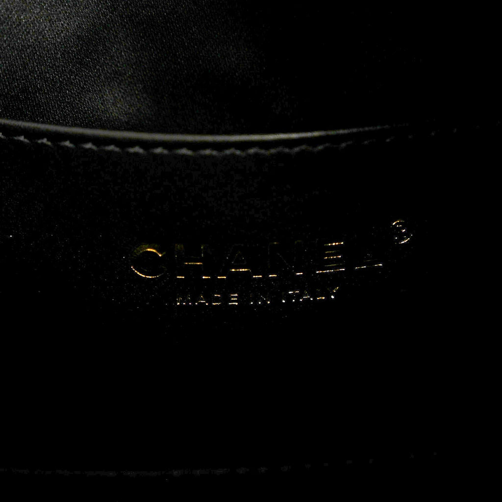 Chanel Washed Denim Quilted Medium Chanel 25 Handbag Black