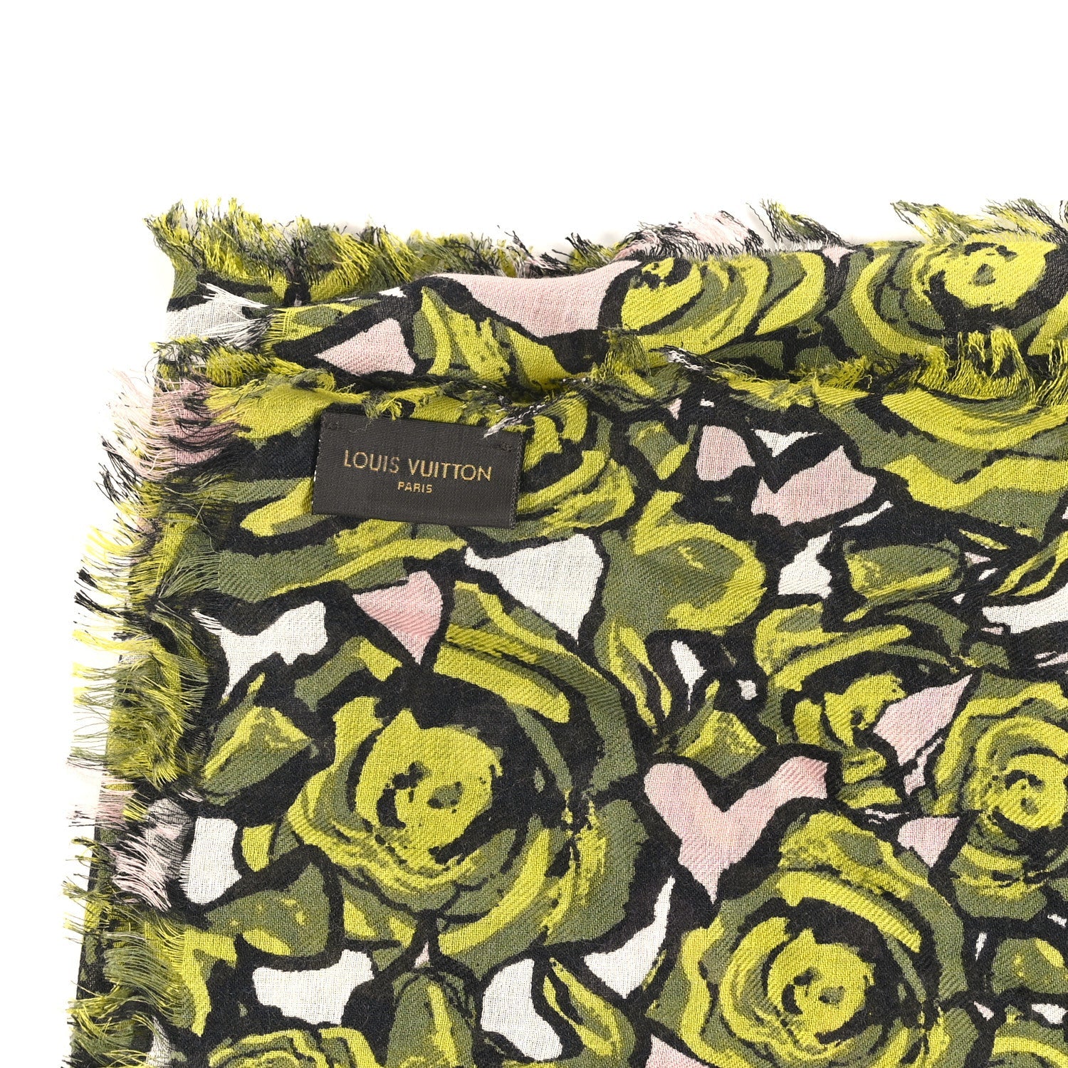 Louis Vuitton Wool Silk Cashmere Rock N Roses Stole