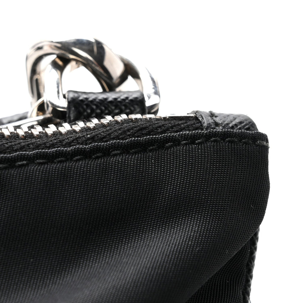 Prada Re-Nylon Saffiano Re-Edition 2000 Double Zip Crossbody Bag Black