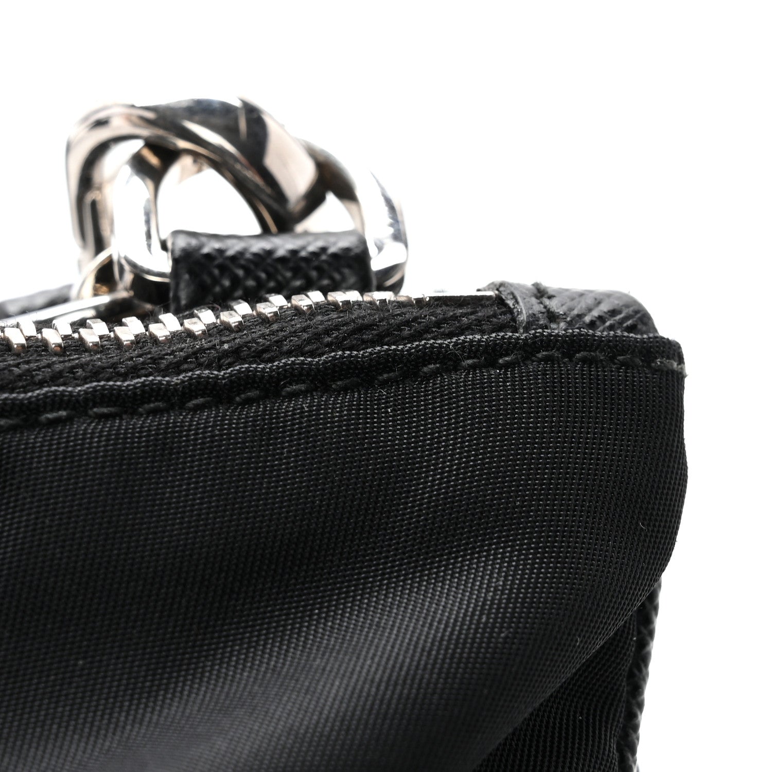 Prada Re-Nylon Saffiano Re-Edition 2000 Double Zip Crossbody Bag Black
