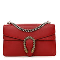 Gucci Dollar Calfskin Swarovski Crystal Small Dionysus Shoulder Bag Hibiscus Red