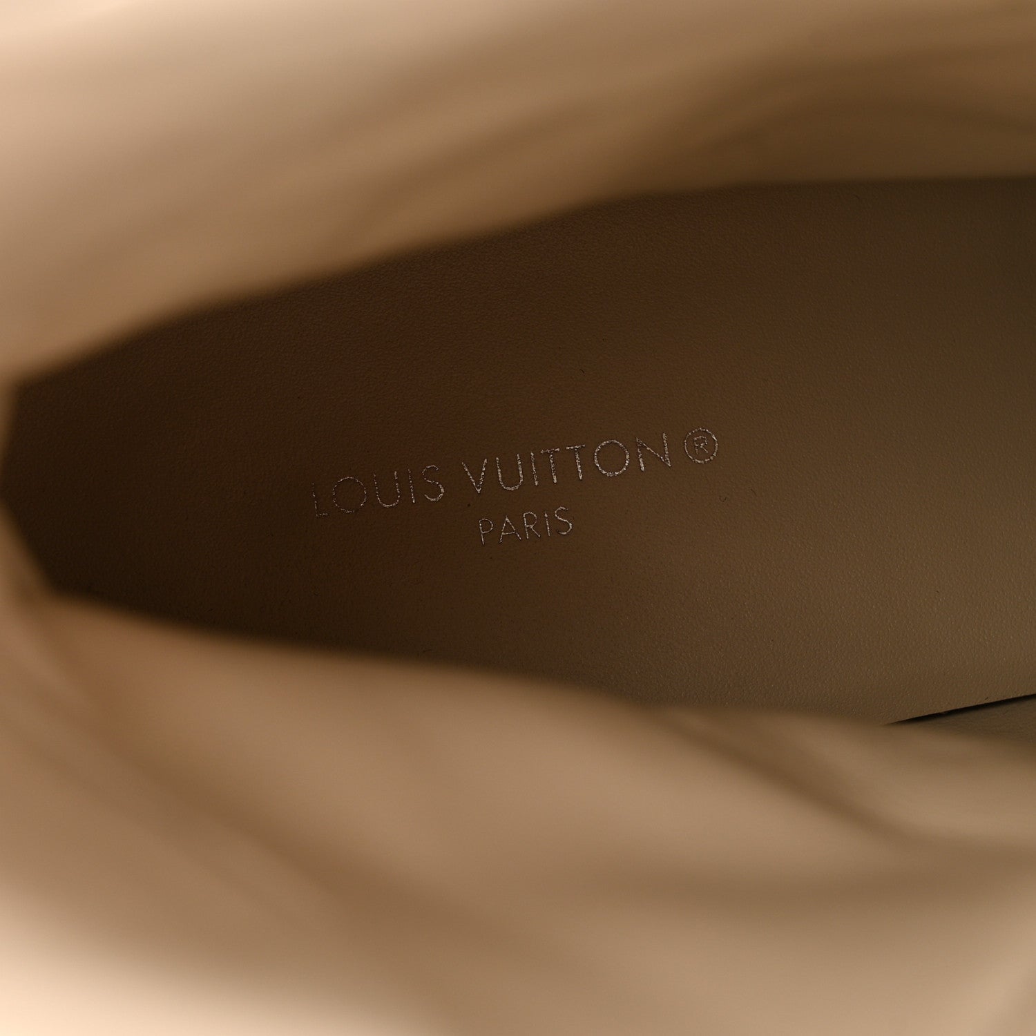 Louis Vuitton Suede Calfskin Jacquard Since 1854 Laureate Platform Desert Boots 37.5 Beige