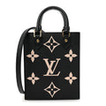 Louis Vuitton Empreinte Monogram Giant Petit Sac Plat Black Beige