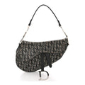 Christian Dior Monogram Saddle Bag Black