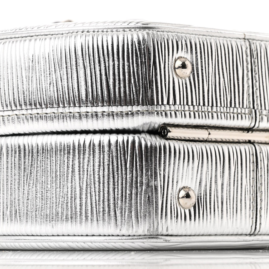 Louis Vuitton Metallic Epi Petite Boite Chapeau Silver