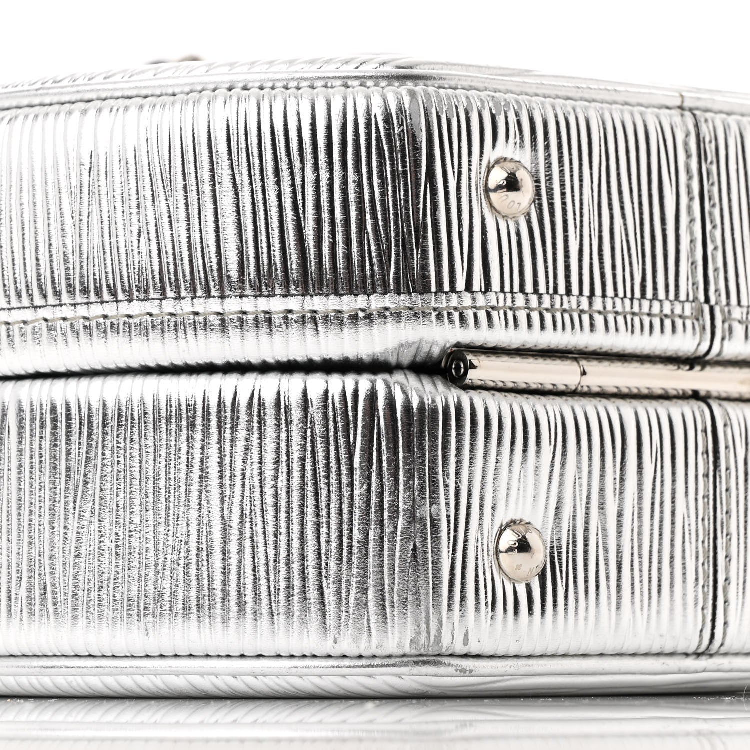 Louis Vuitton Metallic Epi Petite Boite Chapeau Silver