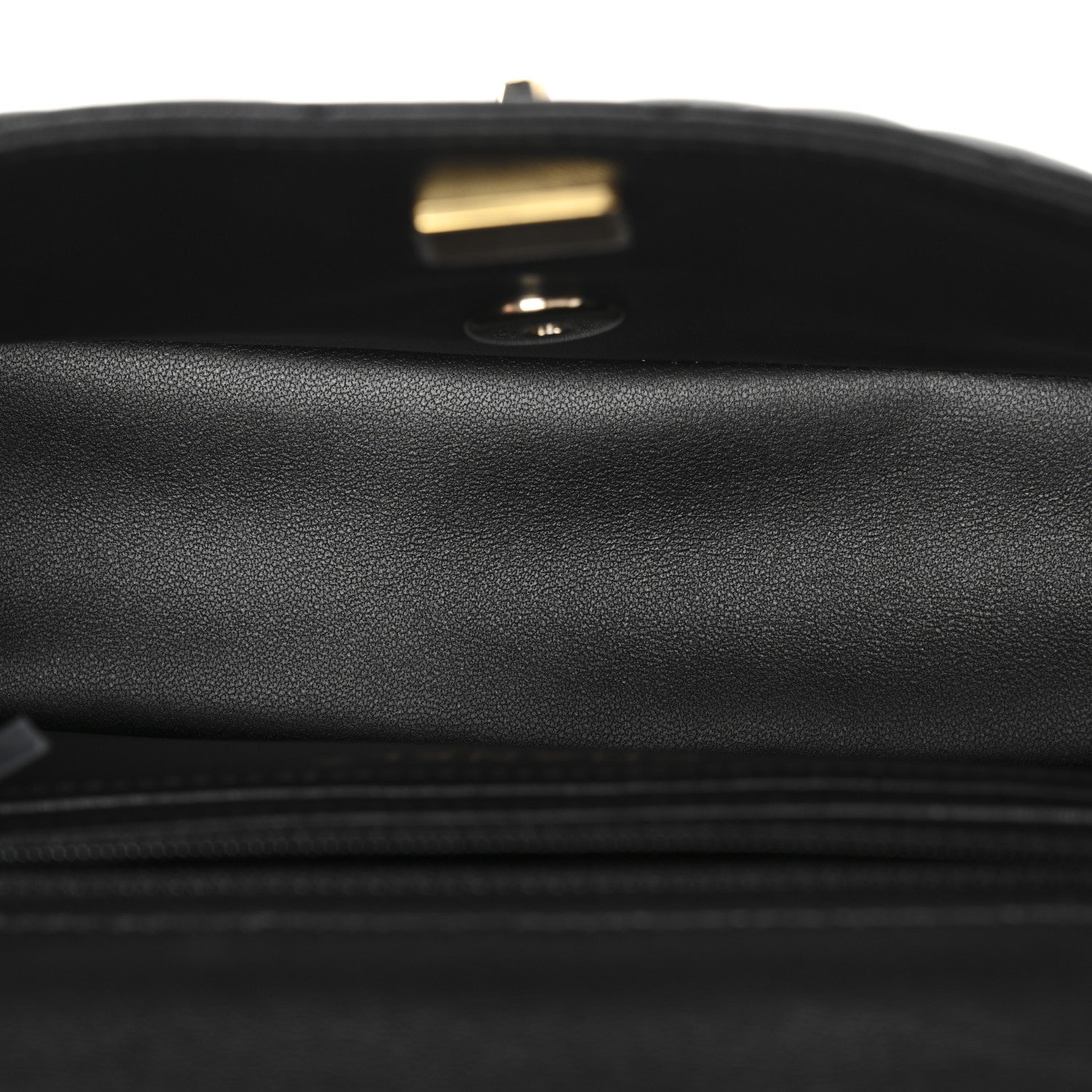 Chanel Lambskin Quilted Mini Rectangular Flap Black