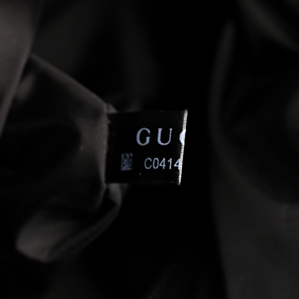 Gucci Crystal Monogram Web Large Duffle Bag Black
