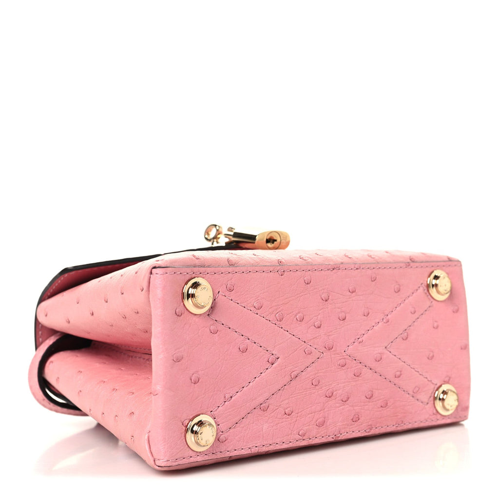 Louis Vuitton Ostrich Rose Des Vents Mini Pink