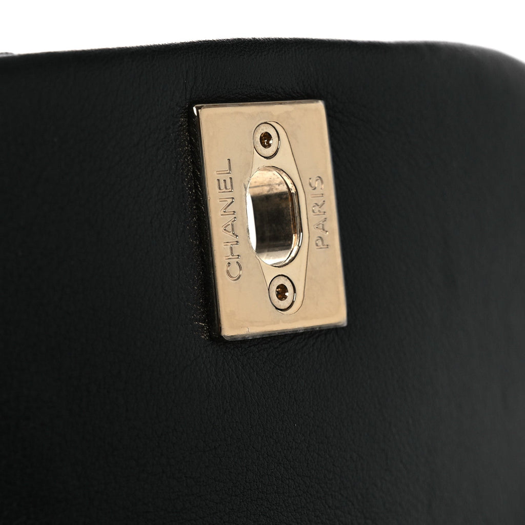 Chanel Lambskin Quilted Small Duma Drawstring Backpack Black