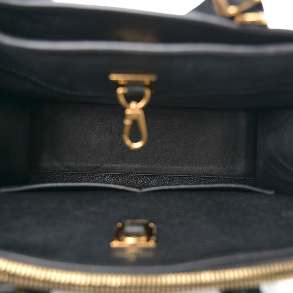Louis Vuitton Taurillon City Steamer PM Black