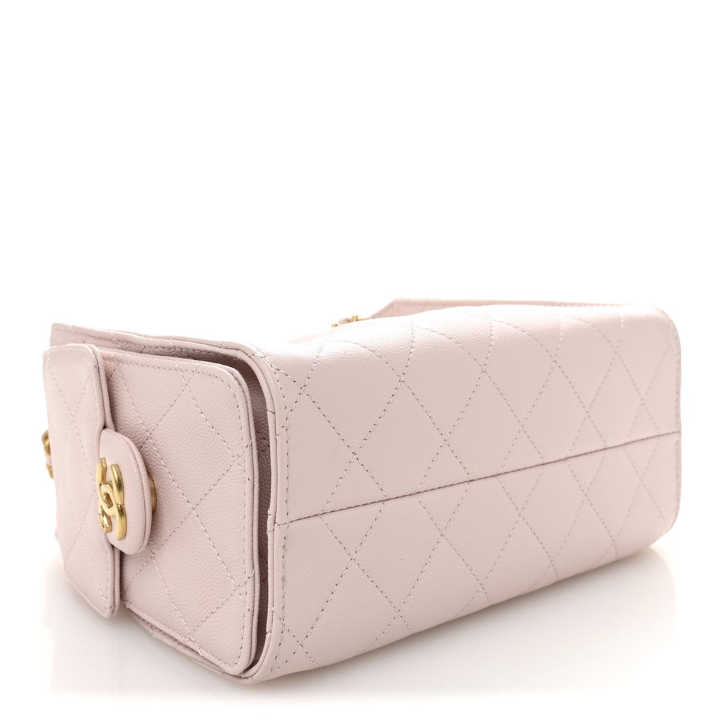Chanel Caviar Quilted Mini Chanel 25 Handbag Light Pink