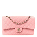 Chanel Caviar Quilted Medium Double Flap Light Pink
