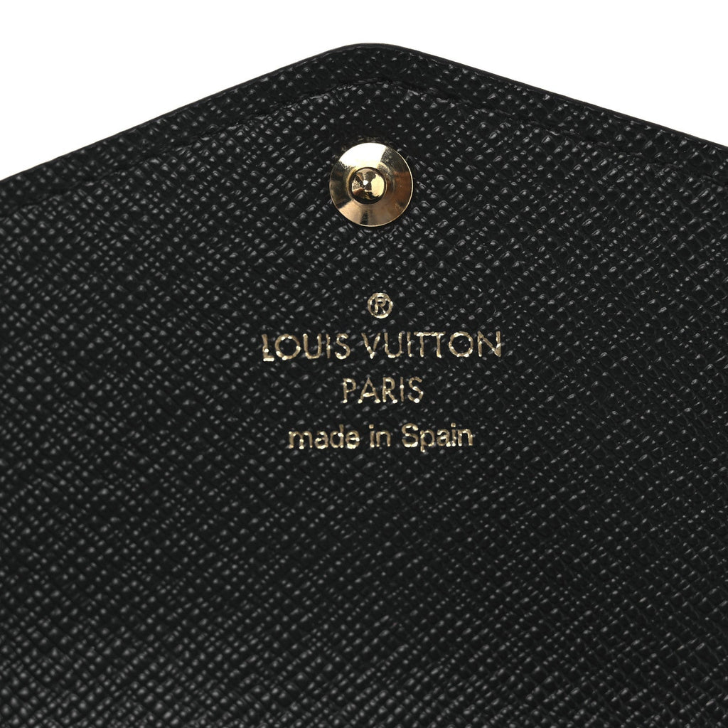 Louis Vuitton Monogram Giant Jungle Sarah Wallet Black