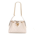 Chanel Caviar Quilted Small Chanel 25 Handbag White