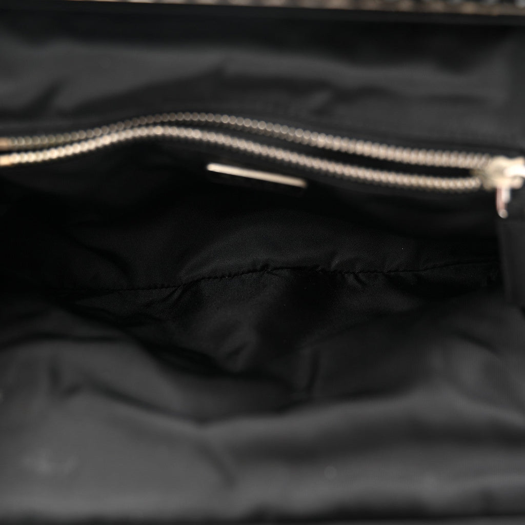 Prada Tessuto Nylon Bead Evening Bag Black