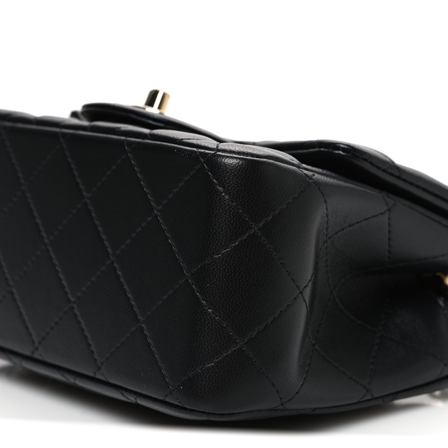 Chanel Lambskin Quilted Mini Square Flap Black