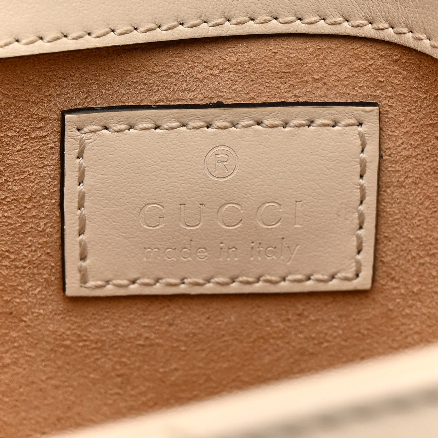 Gucci Calfskin Matelasse Super Mini GG Marmont Shoulder Bag White