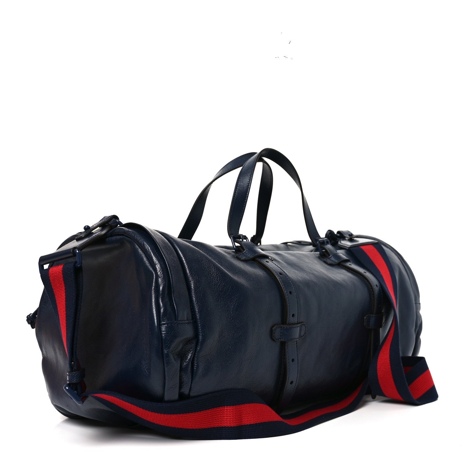 Gucci Piuma Lux Energy Monochrome Double G Duffle Bag Blue