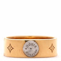 Louis Vuitton Brass Monogram Engraved Nanogram Ring S Gold