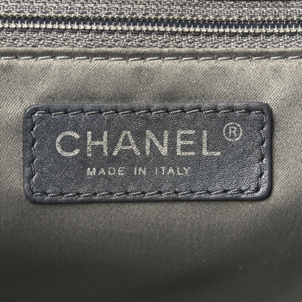 Chanel Lambskin Quilted Week End on Mars Tote Black