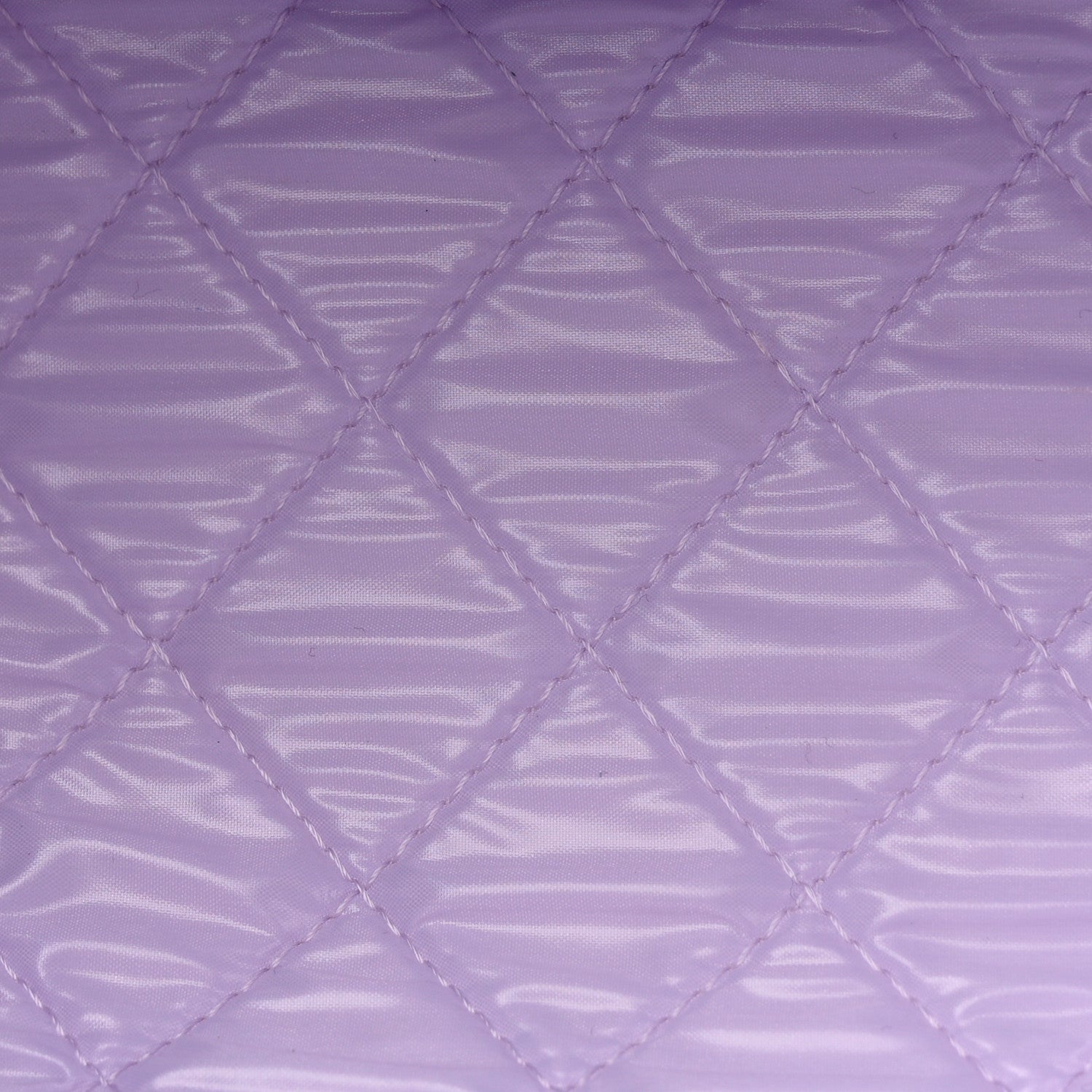 Chanel Caviar Quilted Toiletry Case With Chain Light Purple