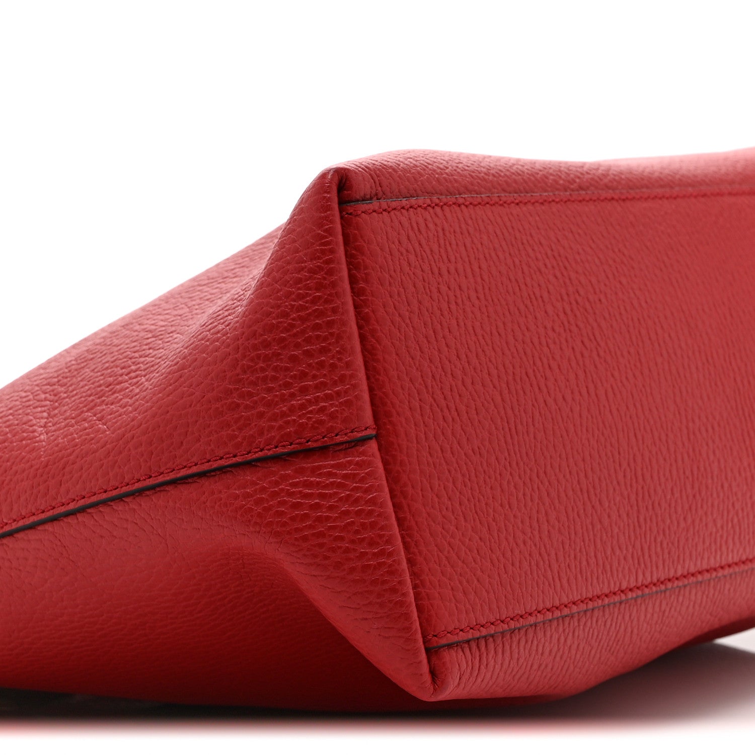 Gucci Dollar Calfskin GG Charm Satchel Red