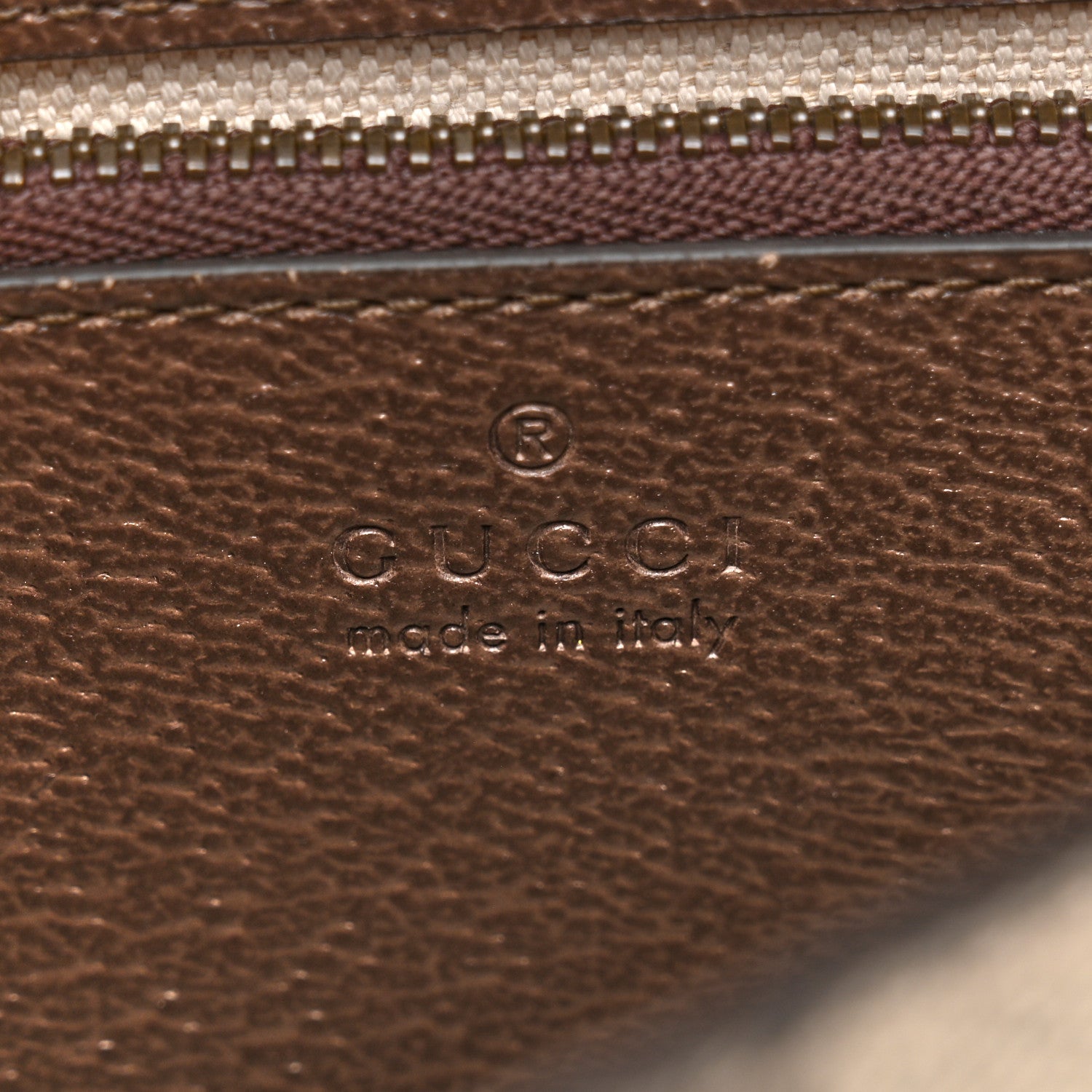 Gucci GG Supreme Monogram Web Mini Ophidia Flap Shoulder Bag Brown