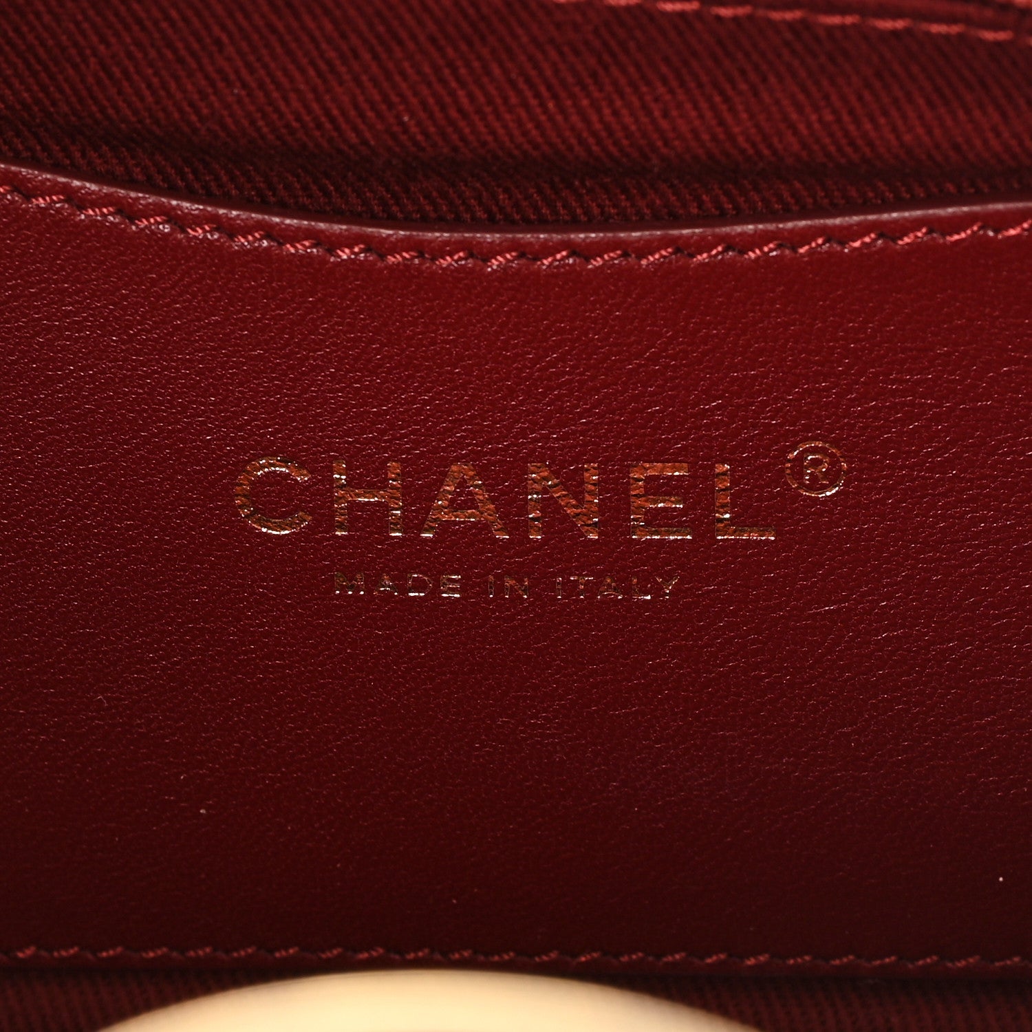Chanel Aged Calfskin Quilted Medium Just Mademoiselle Bowling Bag Beige