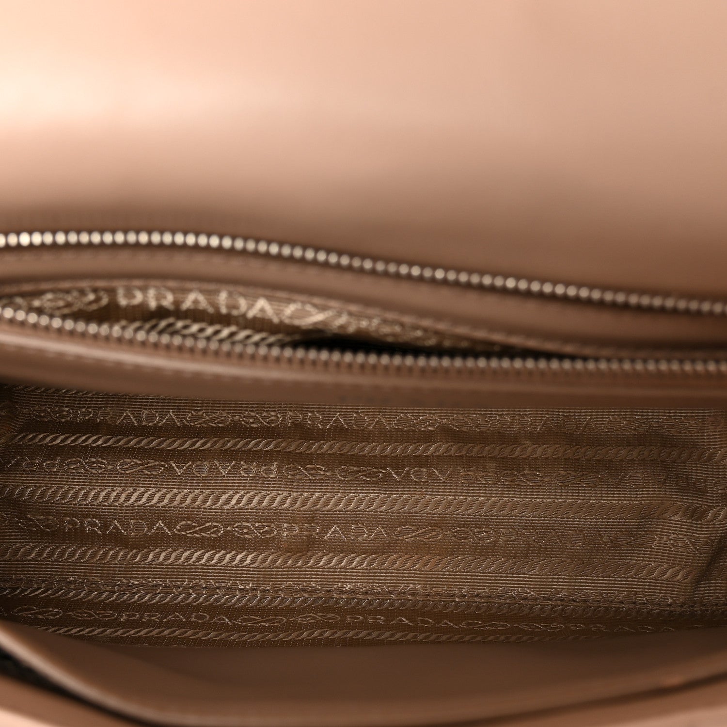 Prada Soft Calfskin Impunture Diagramme Large Chain Flap Shoulder Bag Cipria