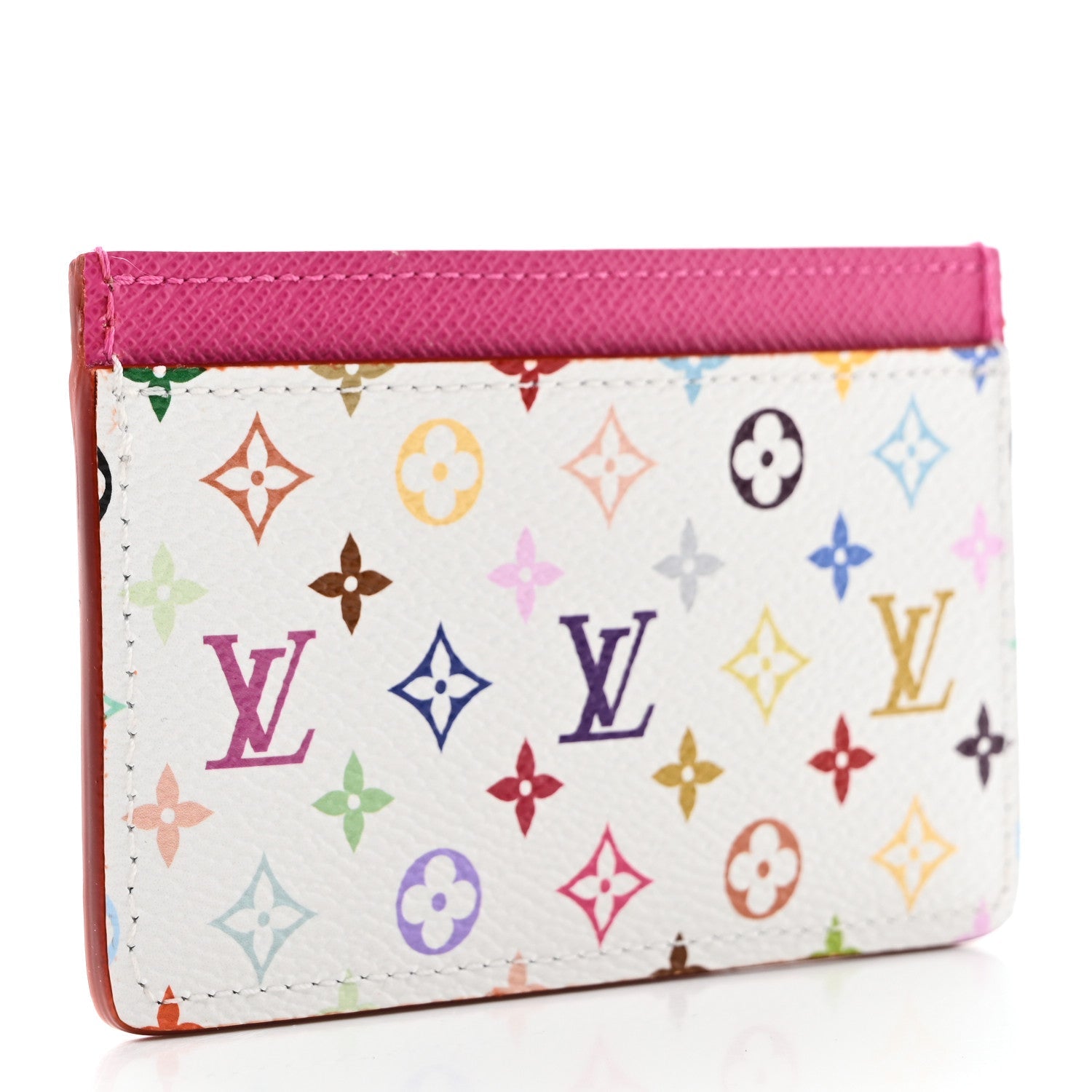 Louis Vuitton LV X TM Monogram Multicolor Card Holder Kawaii Pink