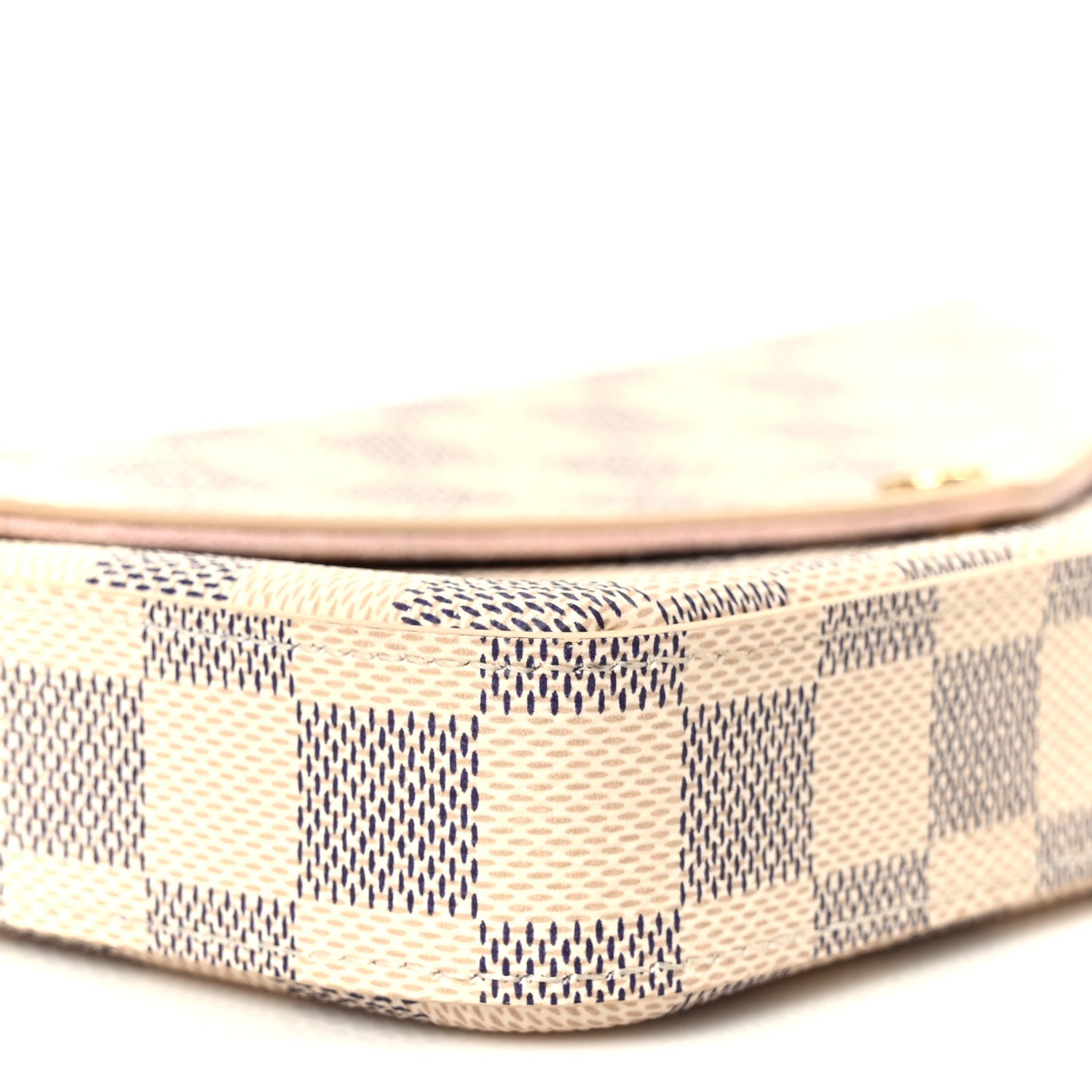 Louis Vuitton Damier Azur Pochette Felicie Chain Wallet Rose Ballerine