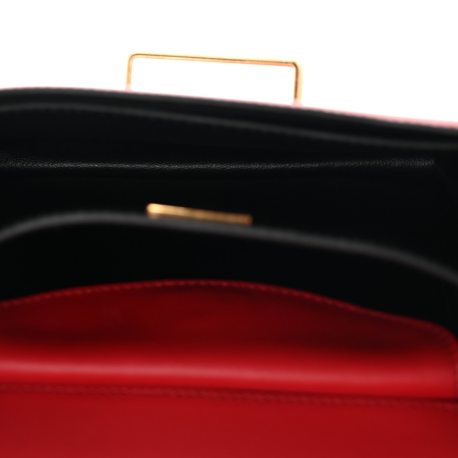 Prada City Calfskin Saffiano Cahier Bag Fuoco Black