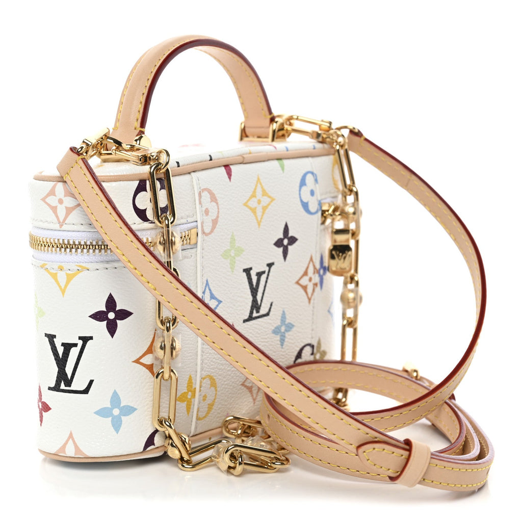 Louis Vuitton LV x TM Monogram Multicolor Vanity Chain Pouch White