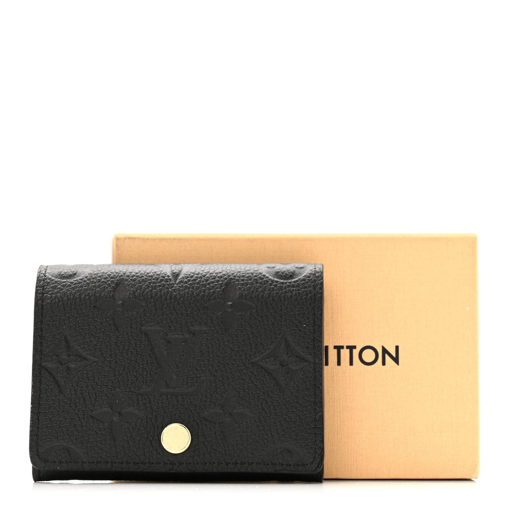 Louis Vuitton Empreinte Business Card Holder Black