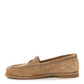 Chanel Suede Calfskin CC Loafers 36 Dark Beige