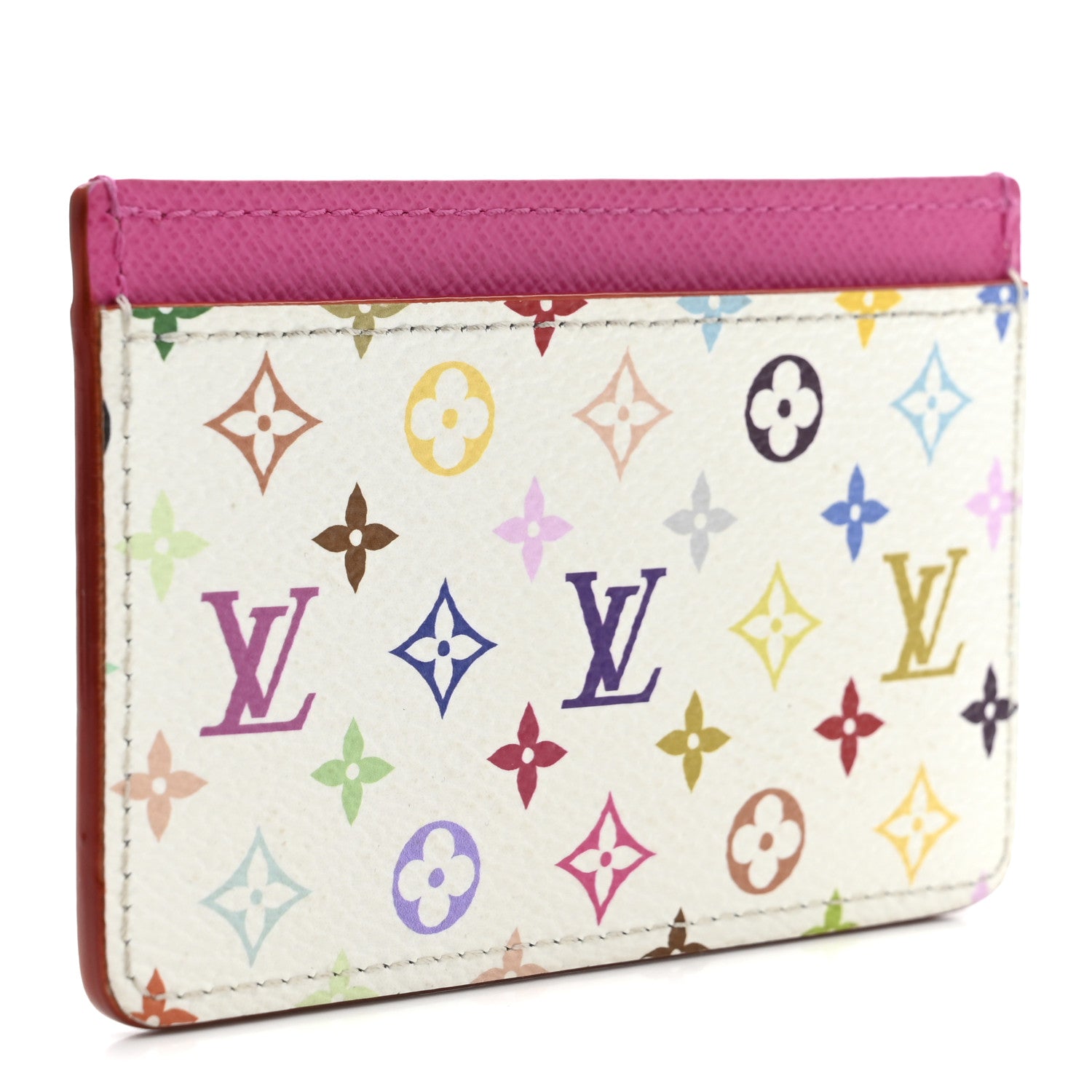 Louis Vuitton LV X TM Monogram Multicolor Card Holder Kawaii Pink