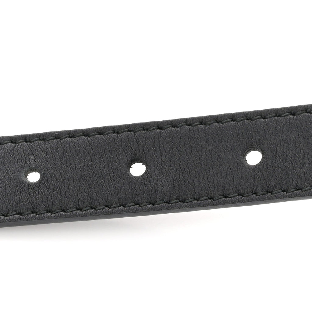 Gucci Calfskin Queen Margaret Bee Belt 80 32 Black