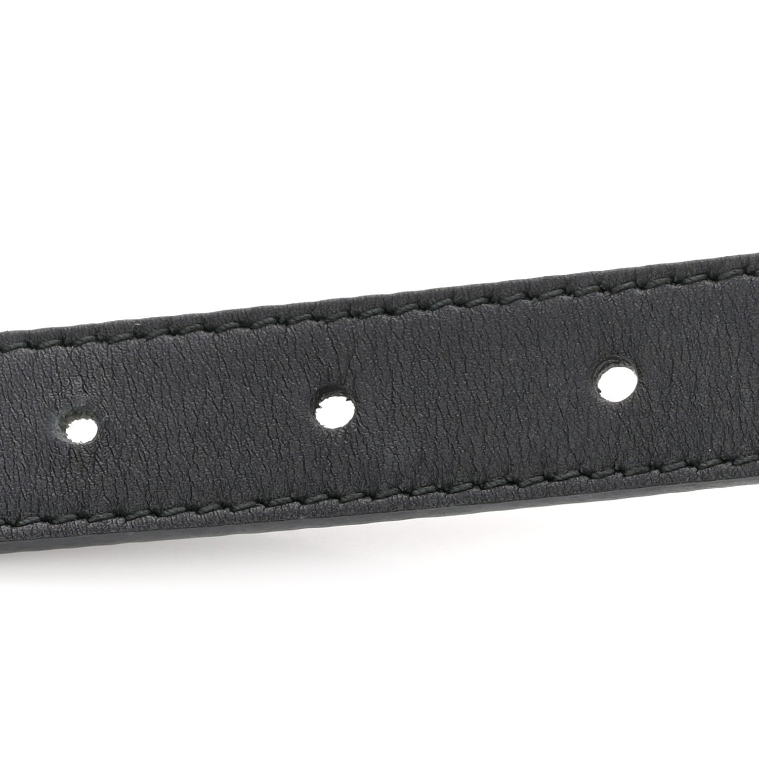 Gucci Calfskin Queen Margaret Bee Belt 80 32 Black