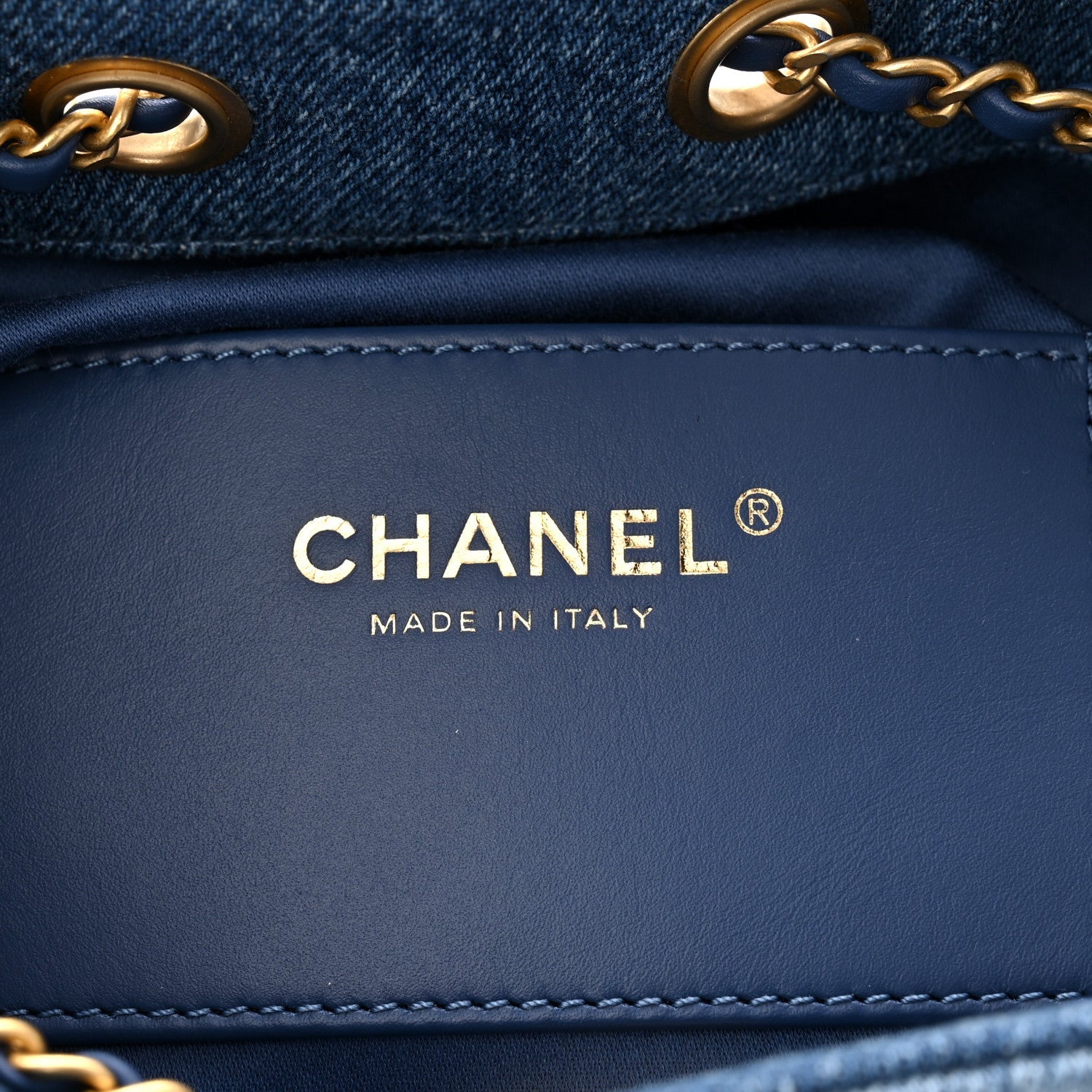 Chanel Washed Denim Quilted Mini Chanel 25 Handbag Blue