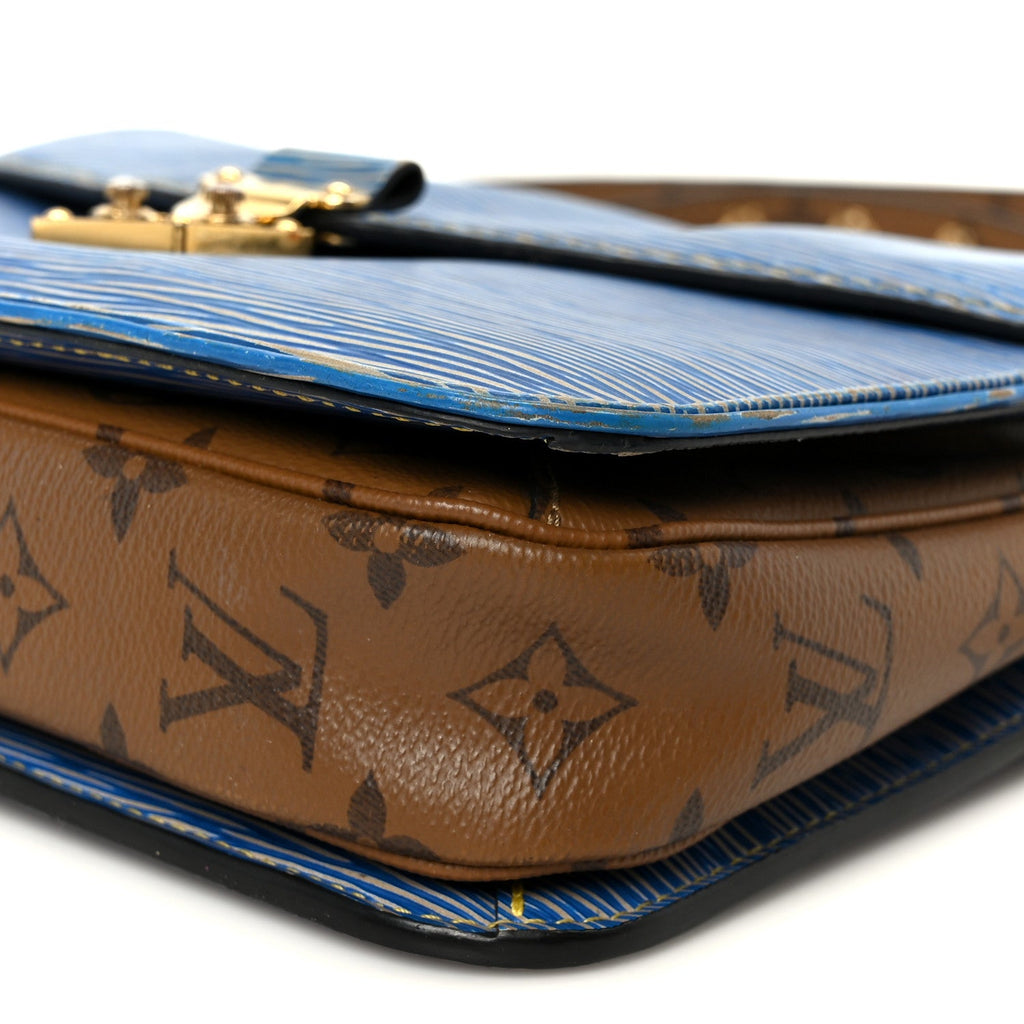 Louis Vuitton Epi Reverse Monogram Pochette Metis Denim Light