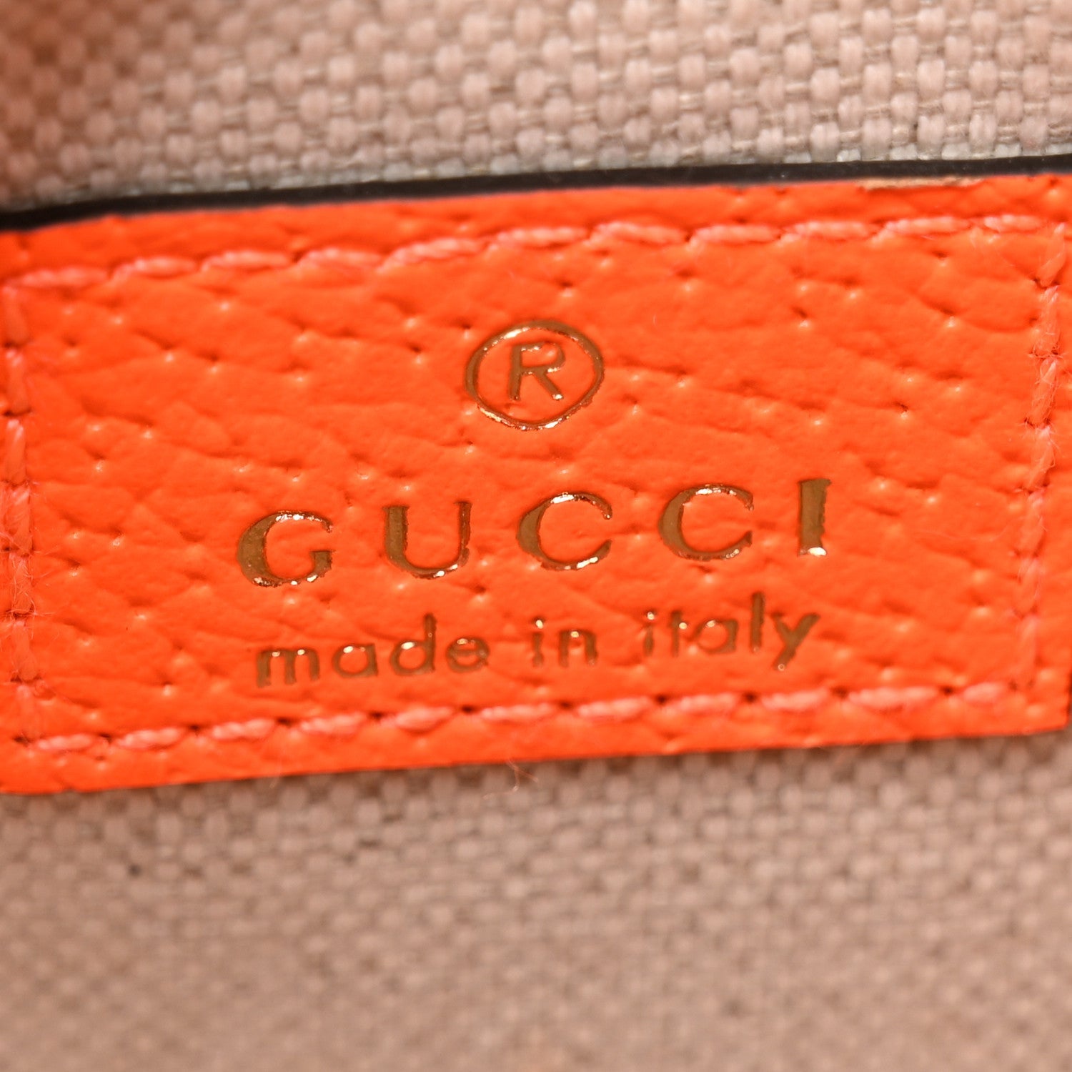Gucci GG Supreme Monogram Web Small Ophidia Belt Bag Beige Ebony Orange Fluo