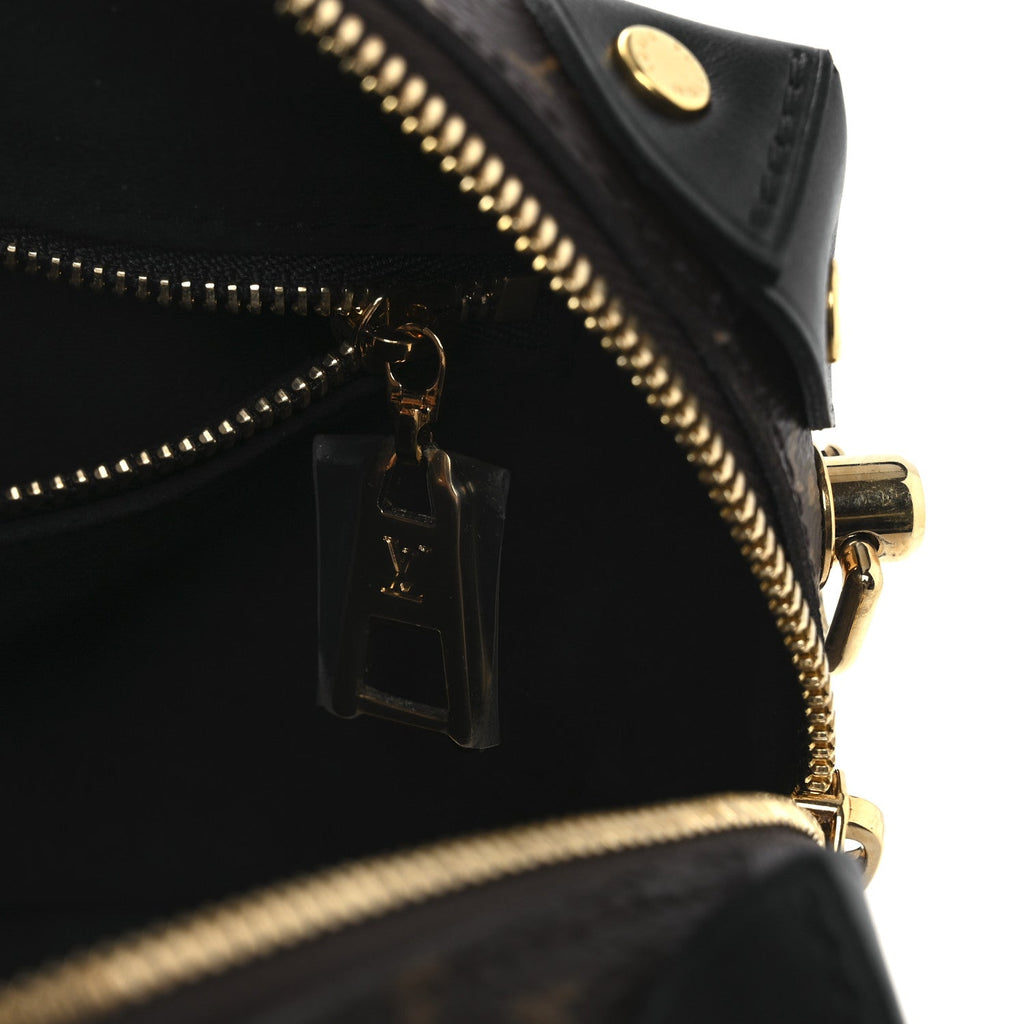 Louis Vuitton Monogram Petite Malle Souple Black