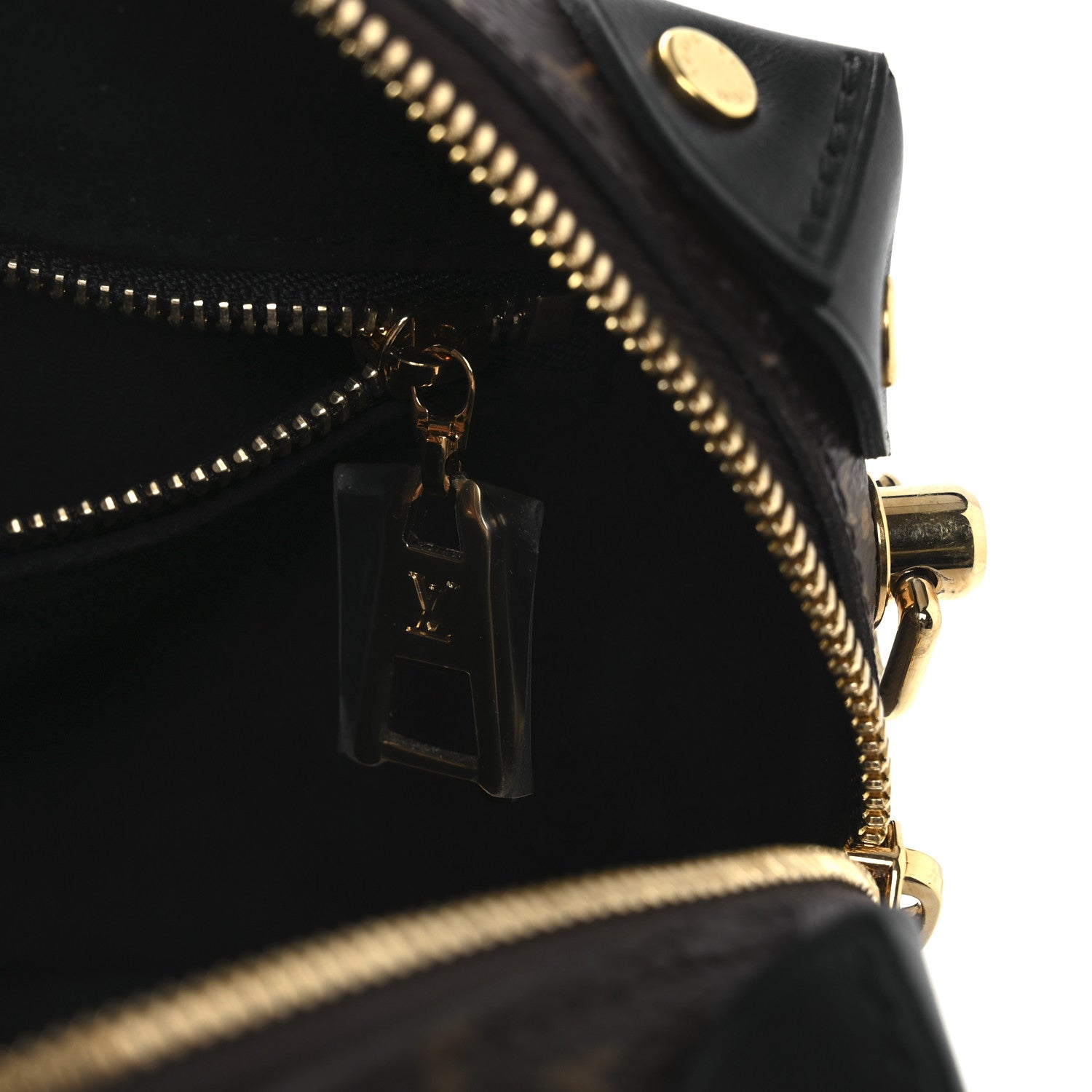 Louis Vuitton Monogram Petite Malle Souple Black