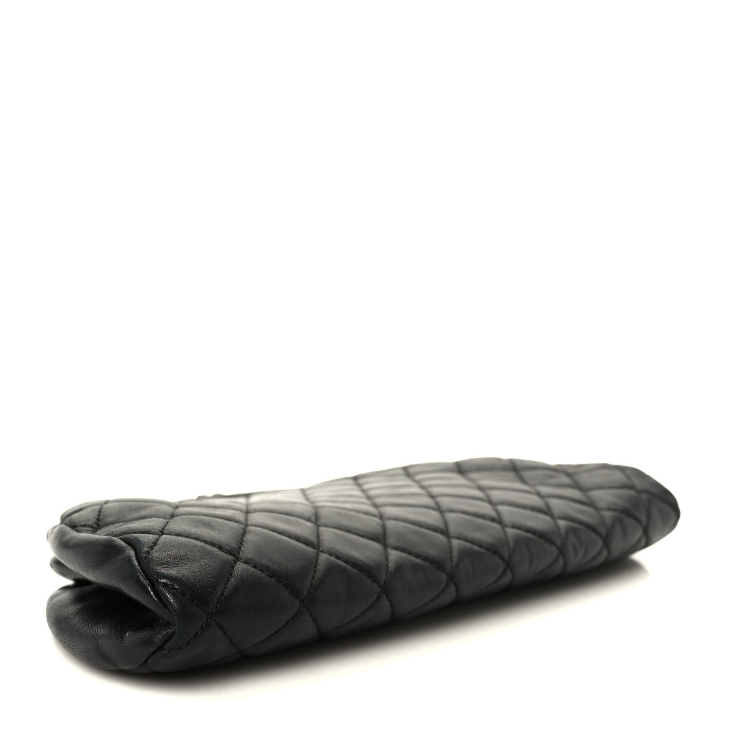 Chanel Lambskin Quilted Timeless Clutch Black