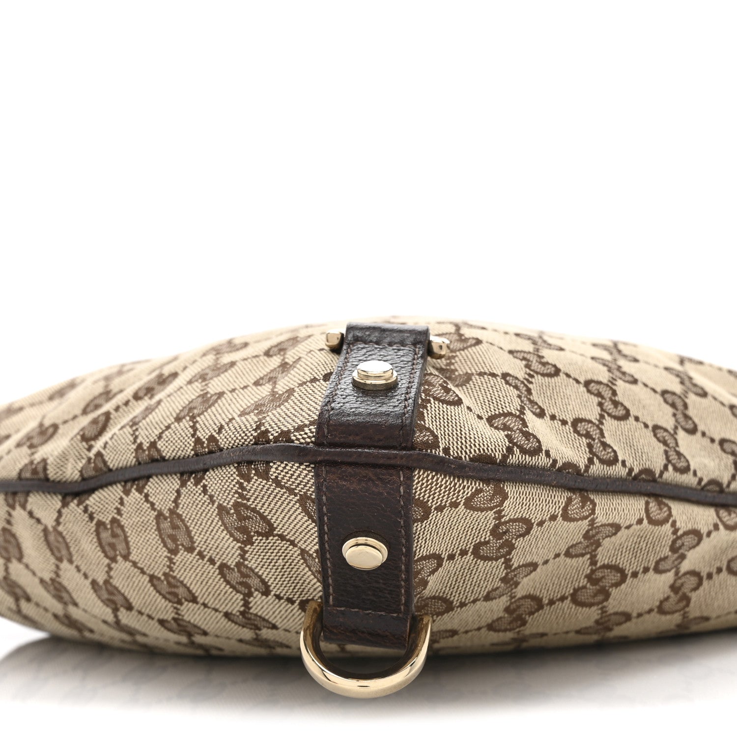 Gucci Monogram Abbey Messenger Bag Dark Brown