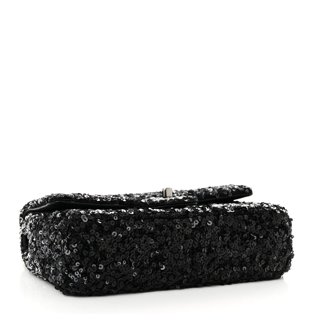 Chanel Shaded Sequins Mini Flap Black