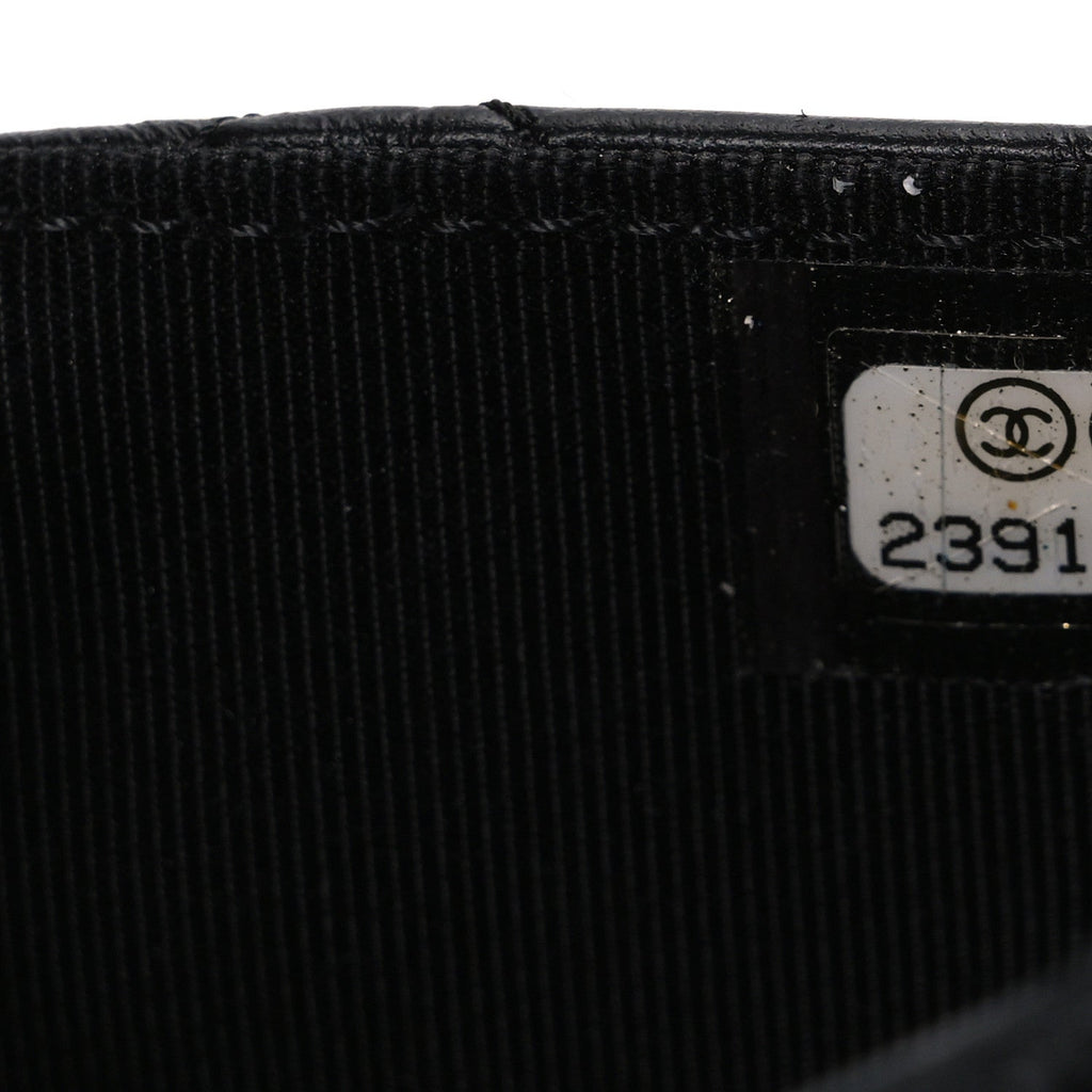 Chanel Aged Calfskin Lucky Charms 2.55 Reissue Wallet on Chain WOC Black