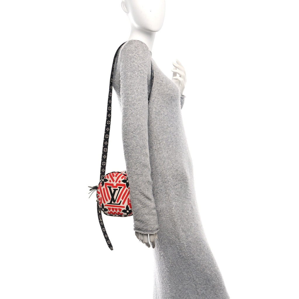 Louis Vuitton Monogram Giant Crafty Boite Chapeau Souple PM Creme Rouge Black