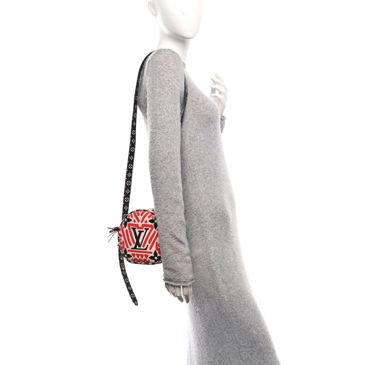 Louis Vuitton Monogram Giant Crafty Boite Chapeau Souple PM Creme Rouge Black